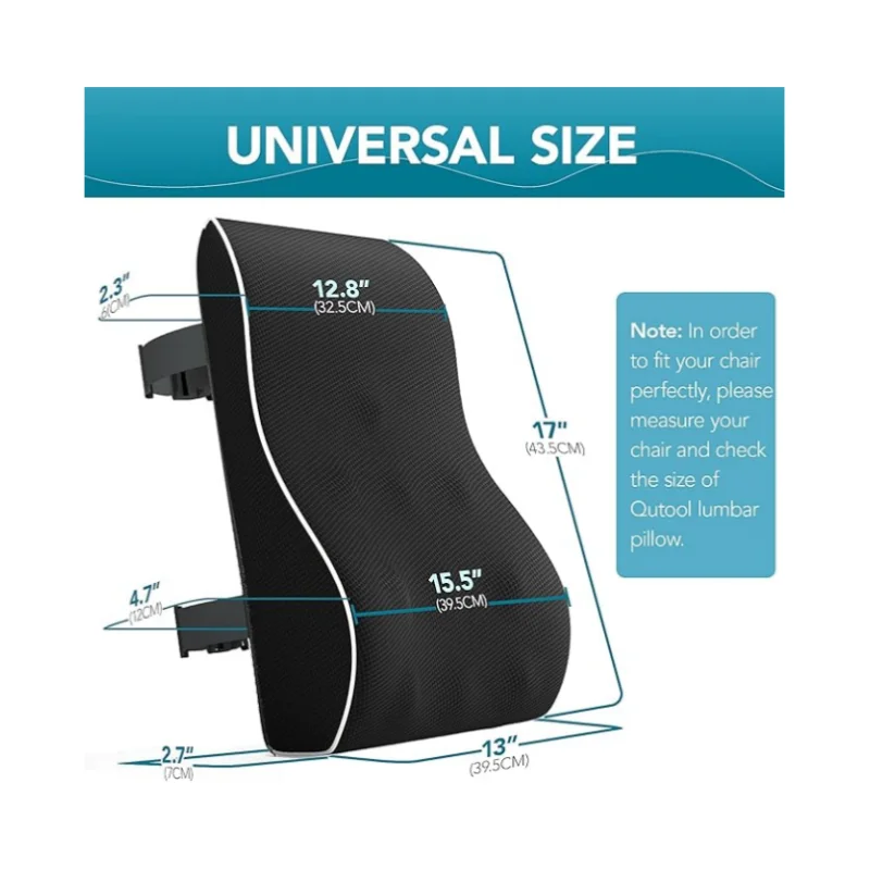 כרית תמיכה לגב תחתון לכיסא משרדי