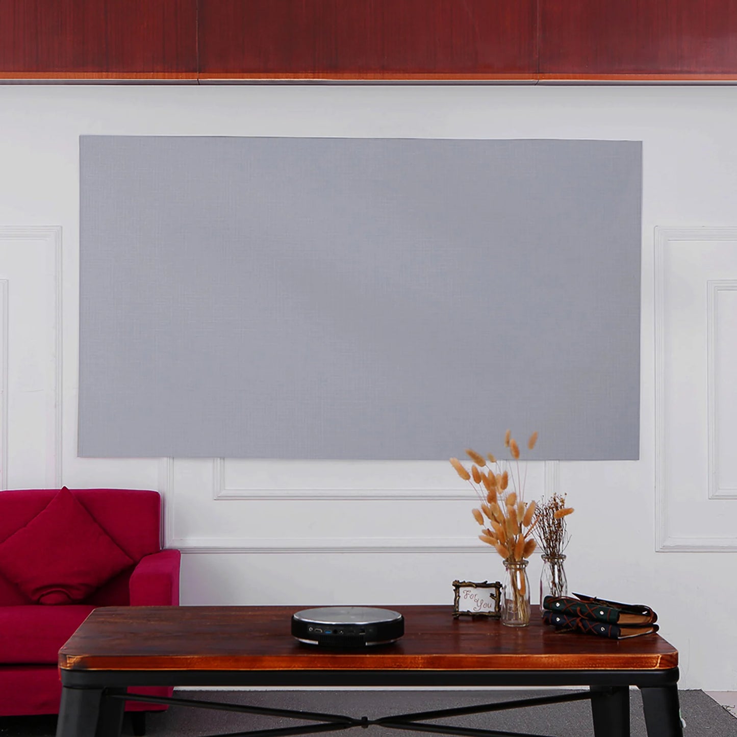 Portable Projector Screen Simple Curtain Anti-Light 60/70/80/100/120 Inches Projection Screens for Home Outdoor Office Projector