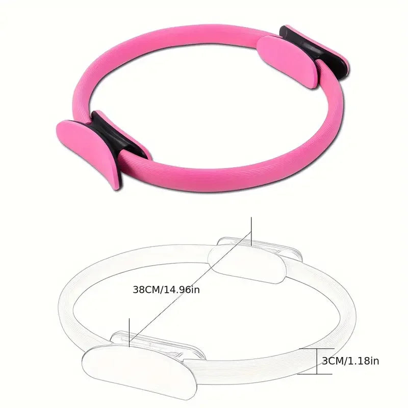 1Pcs Brand New Yoga Fitness Ring Circle Pilates Women Girl Exercise Home Resistance Elasticity Gym Workout Accessories