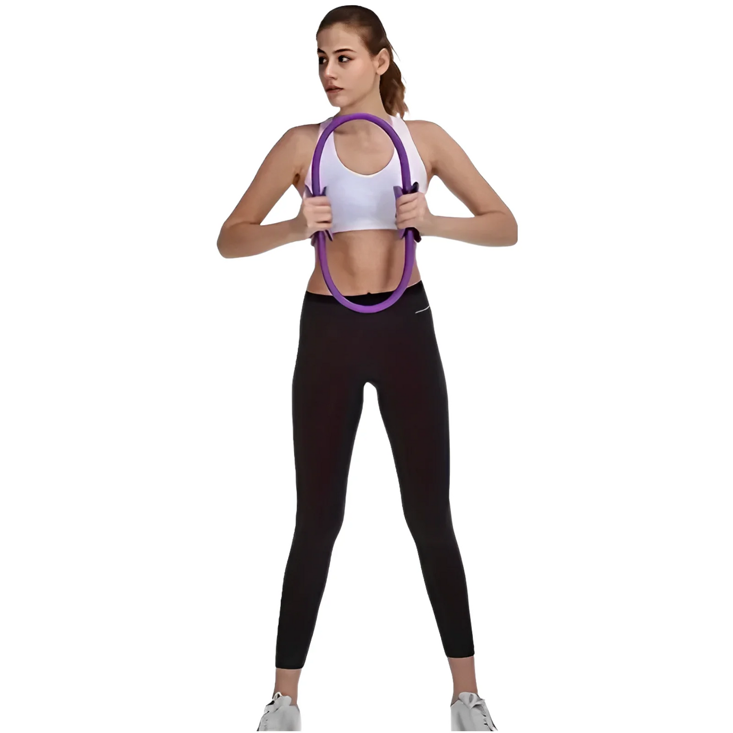 1Pcs Brand New Yoga Fitness Ring Circle Pilates Women Girl Exercise Home Resistance Elasticity Gym Workout Accessories