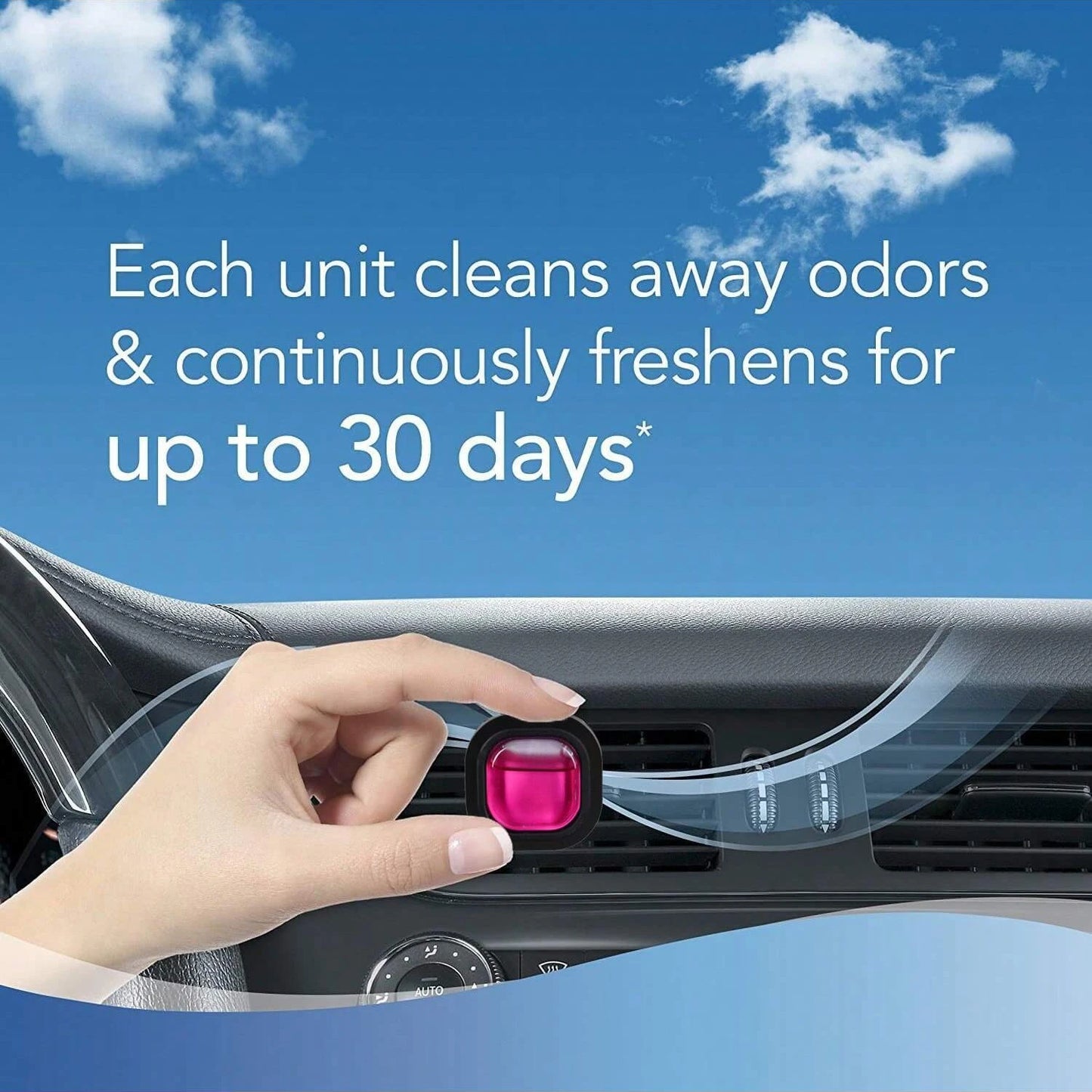 Car Odor-Fighting Car Freshener Vent Clip Fresh, 4ml/0.14 Fl Oz. Car Vent Clip