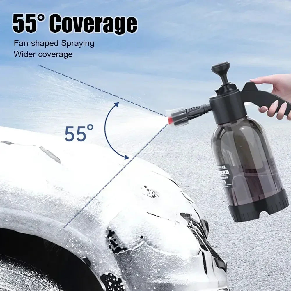 Air pressure car wash foam spray pot Household cleaning glass spray pot Fan acid and alkali resistant foam spray pot