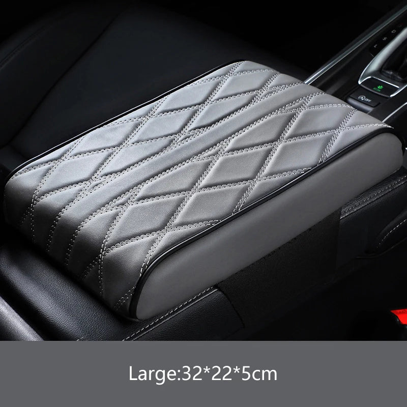 Car Armrest Box Height Pad Universal Leather Memory Foam Height Pad Universal Auto Center Armrest Protective Cushion Support